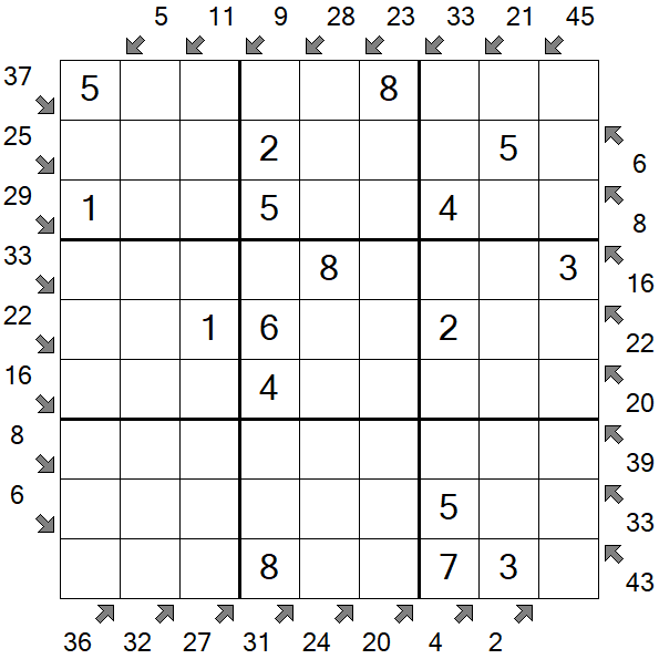 Little Killer Sudoku - Easy