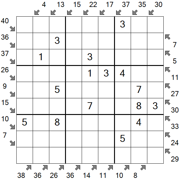 Little Killer Sudoku - Easy