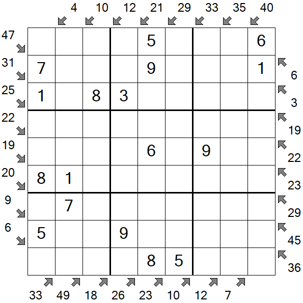 Little Killer Sudoku - Easy