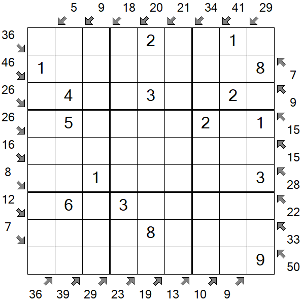 Little Killer Sudoku - Easy
