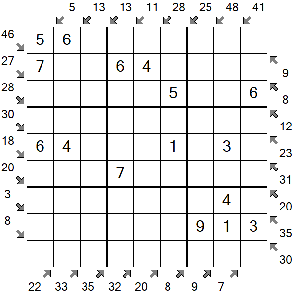 Little Killer Sudoku - Easy