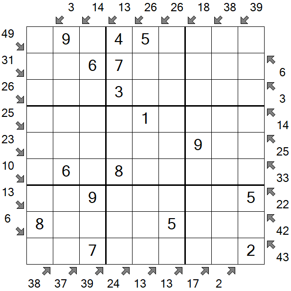 Little Killer Sudoku - Easy