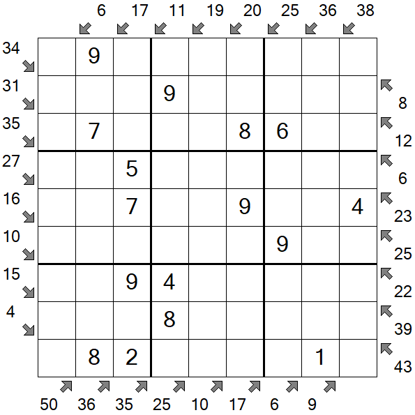 Little Killer Sudoku - Easy
