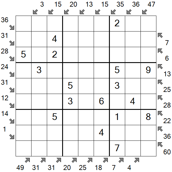 Little Killer Sudoku - Fácil