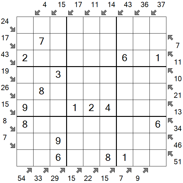 Little Killer Sudoku - Easy