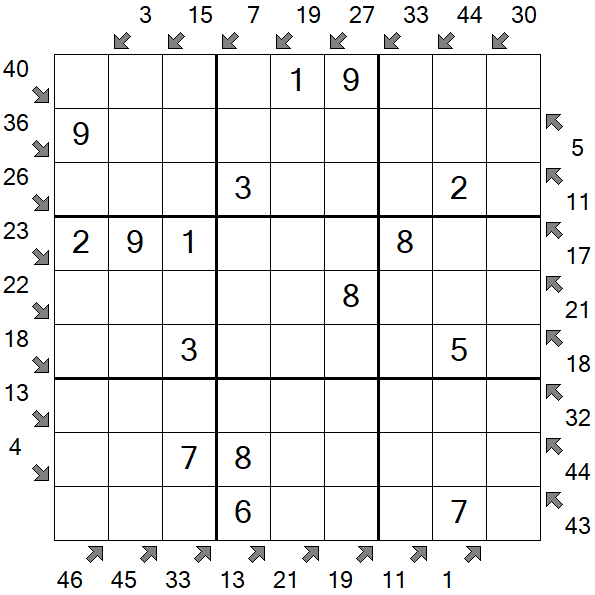 Little Killer Sudoku - Easy