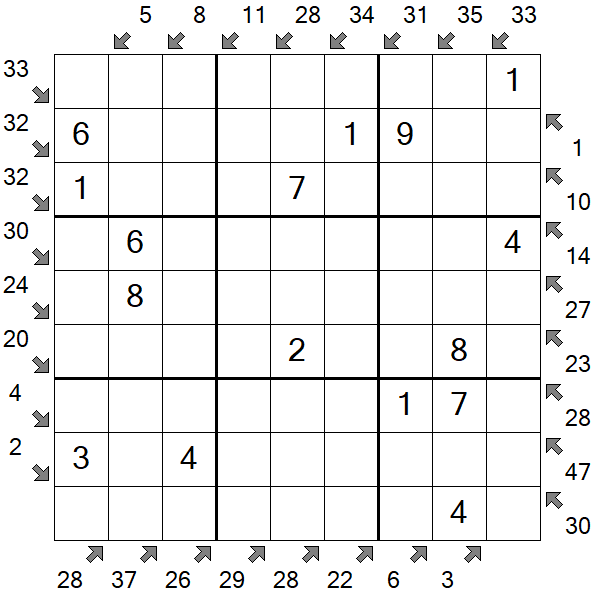 Little Killer Sudoku - Easy