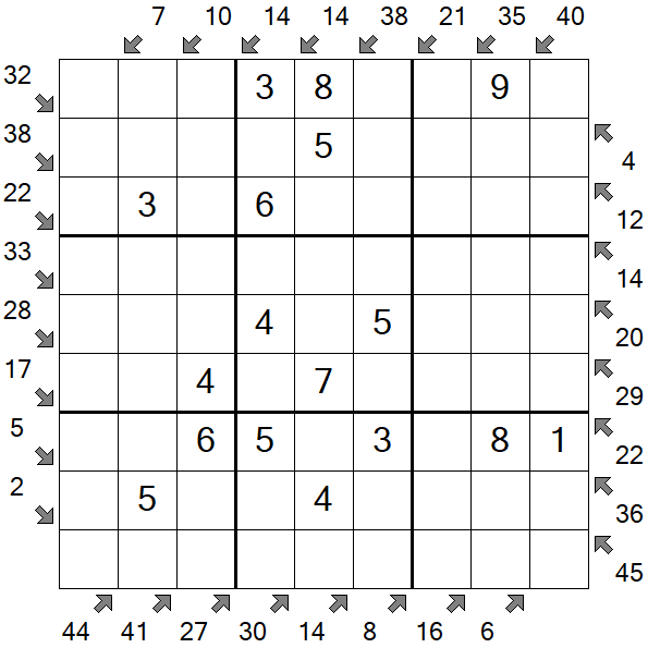 Little Killer Sudoku - Easy
