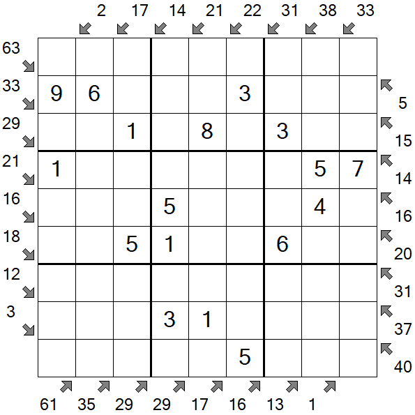 Little Killer Sudoku - Einfach
