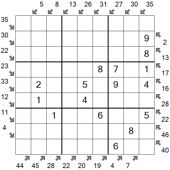 Little Killer Sudoku - Einfach
