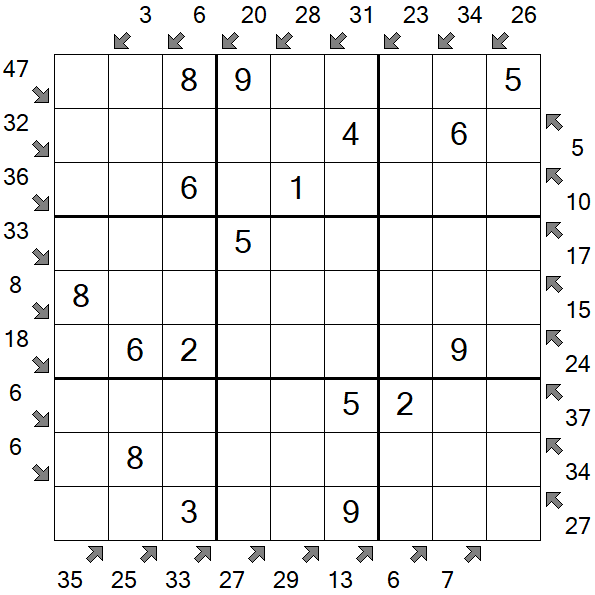 Little Killer Sudoku - Easy