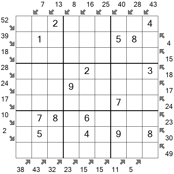 Little Killer Sudoku - Easy