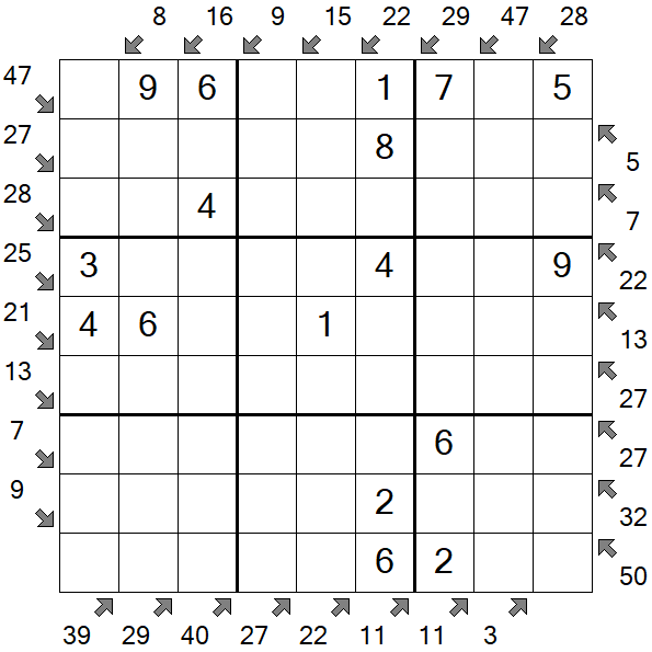 Little Killer Sudoku - Easy