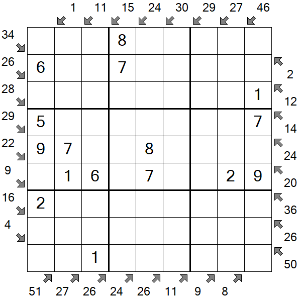 Little Killer Sudoku - Easy