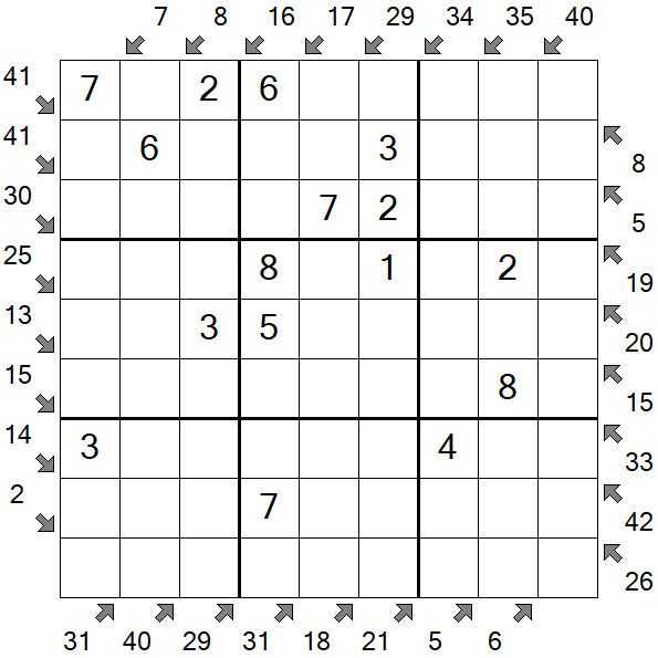 Little Killer Sudoku - Einfach