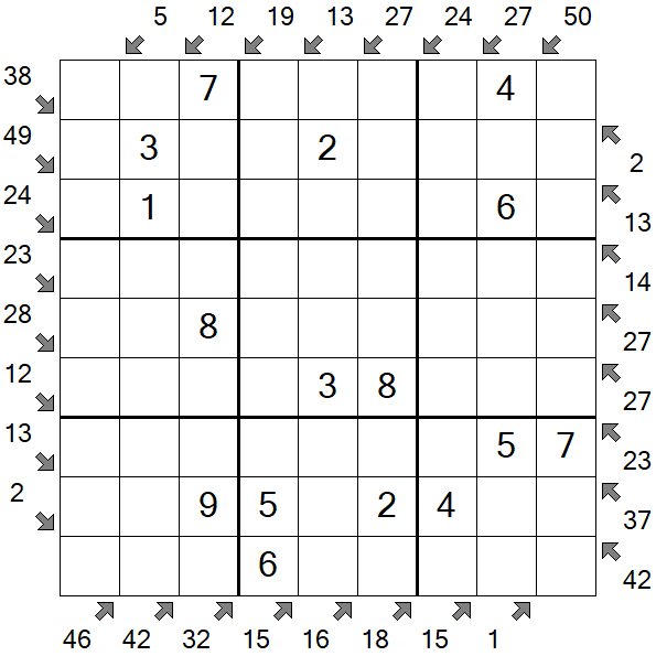 Little Killer Sudoku - Einfach