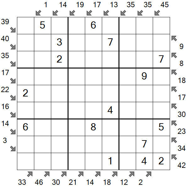 Little Killer Sudoku - Einfach