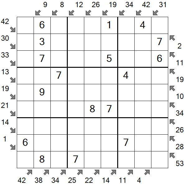 Little Killer Sudoku - Einfach