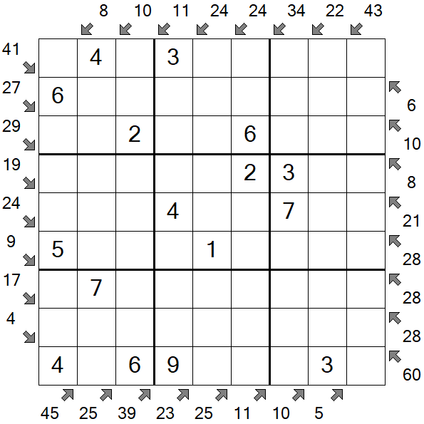 Little Killer Sudoku - Einfach