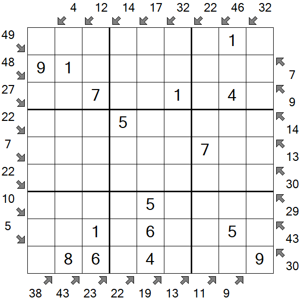 Little Killer Sudoku - Easy