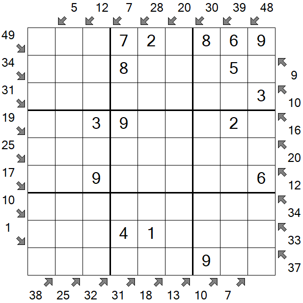 Little Killer Sudoku - Easy