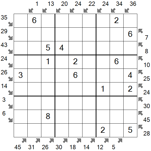 Little Killer Sudoku - Easy