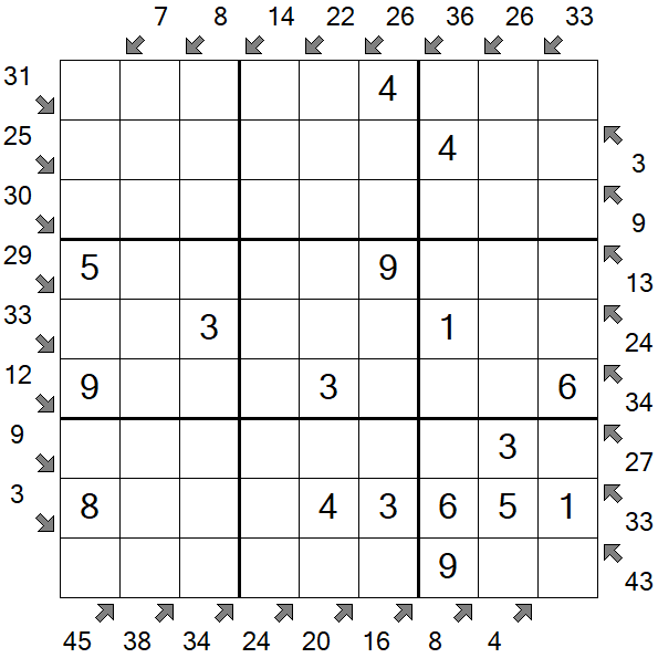 Little Killer Sudoku - Easy