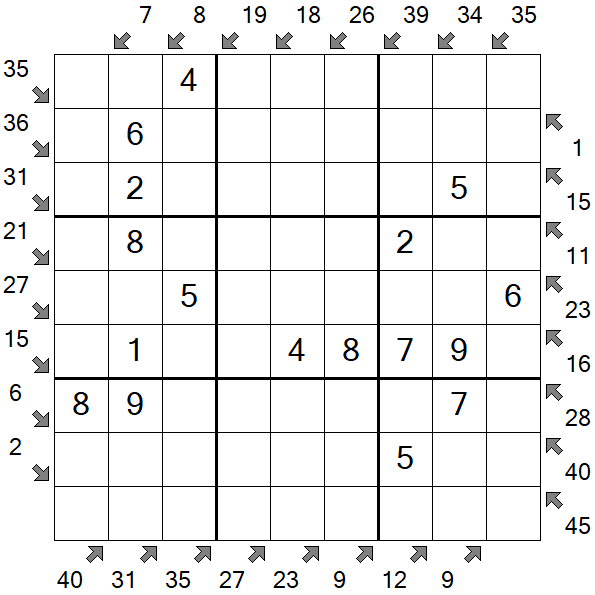 Little Killer Sudoku - Easy