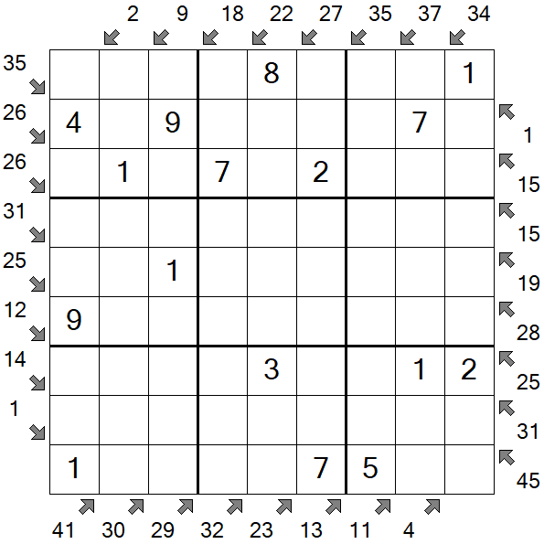 Little Killer Sudoku - Easy