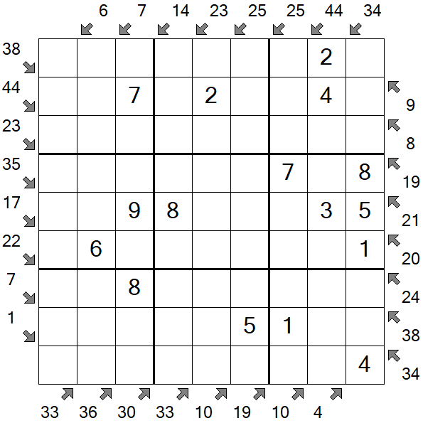 Little Killer Sudoku - Simple