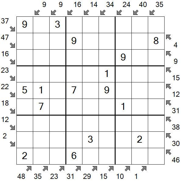 Little Killer Sudoku - Fácil