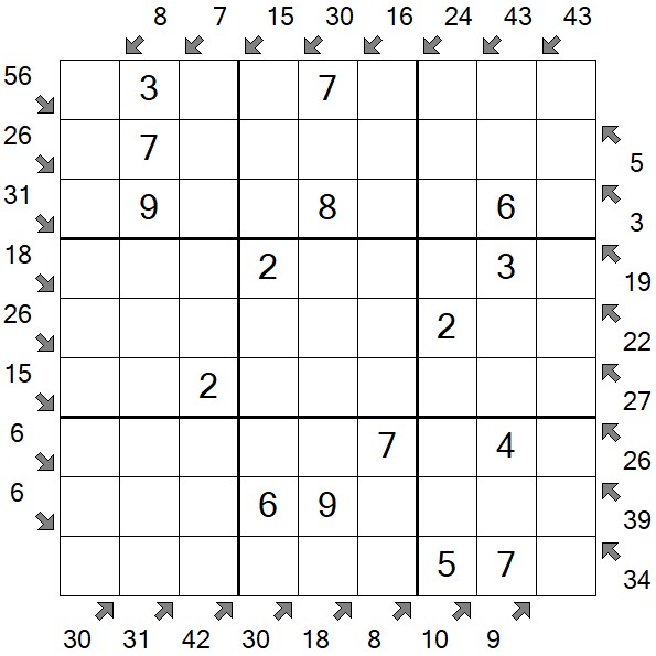Little Killer Sudoku - Fácil