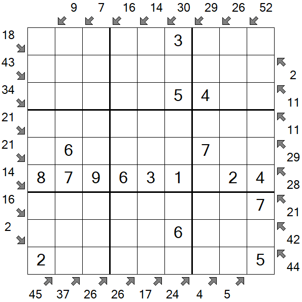 Little Killer Sudoku - Fácil