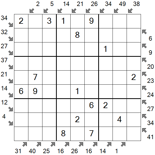 Little Killer Sudoku - Fácil