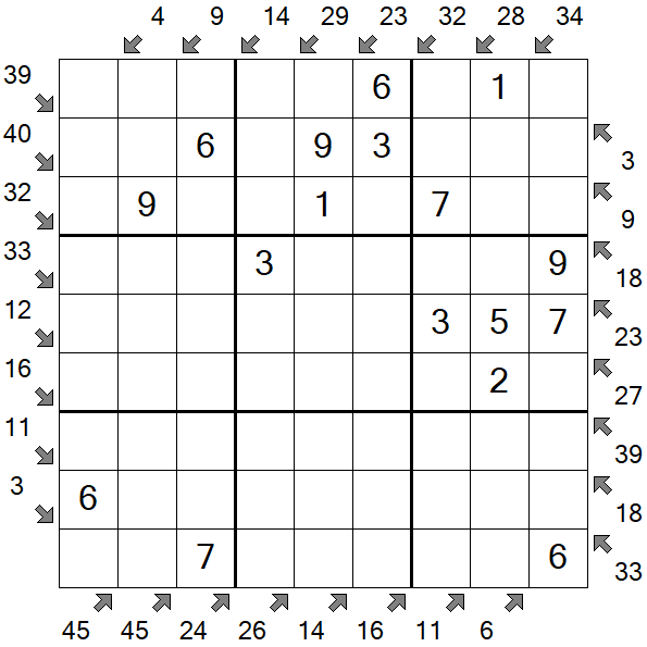 Little Killer Sudoku - Fácil