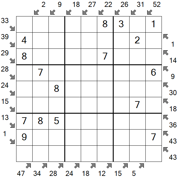 Little Killer Sudoku - Fácil