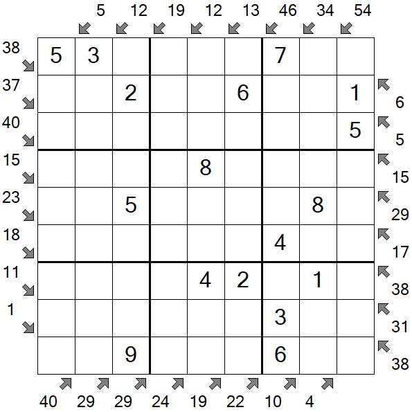 Little Killer Sudoku - Fácil