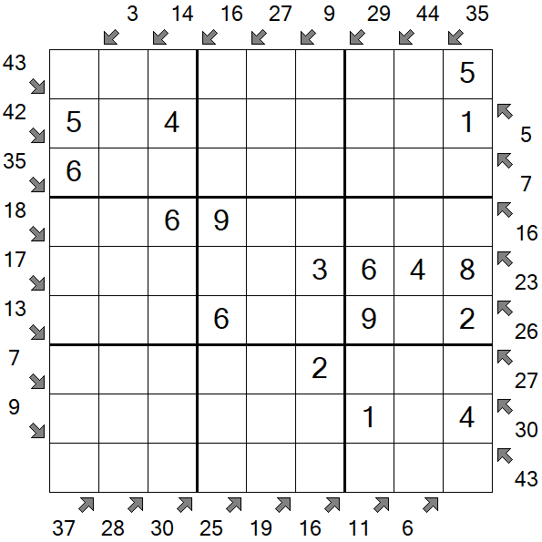 Little Killer Sudoku - Fácil