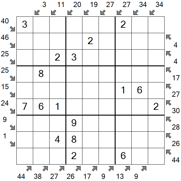 Little Killer Sudoku - Fácil