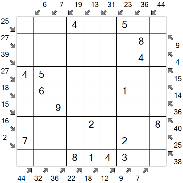 Little Killer Sudoku - Fácil