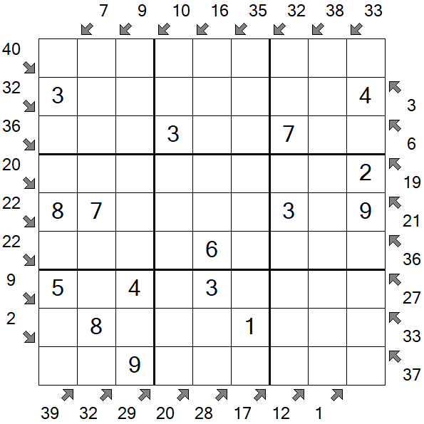 Little Killer Sudoku - Fácil