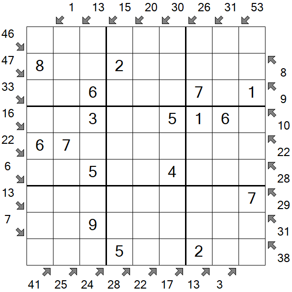 Little Killer Sudoku - Einfach