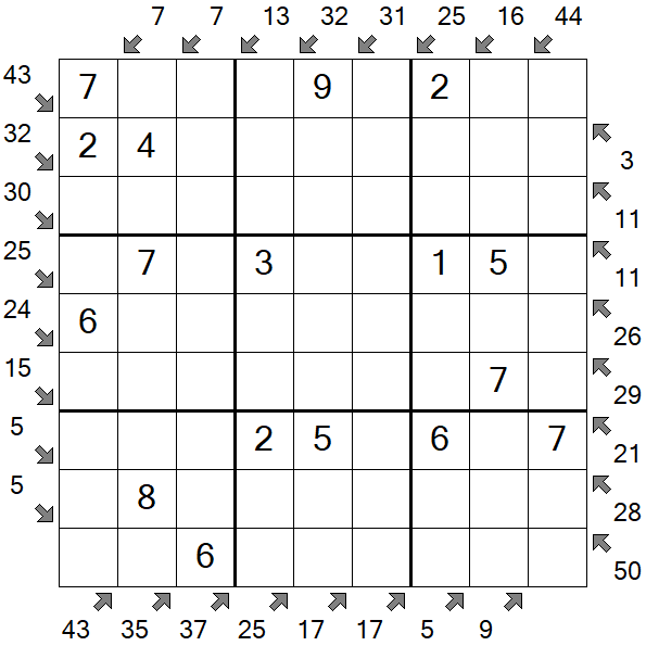 Little Killer Sudoku - Einfach