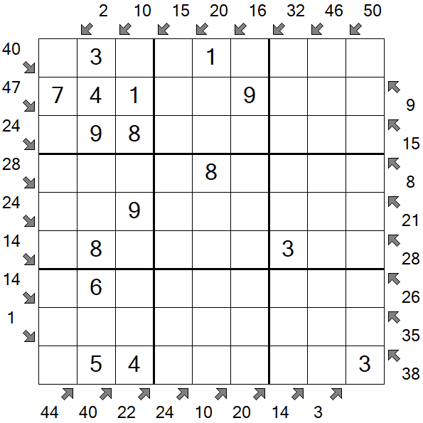 Little Killer Sudoku - Einfach