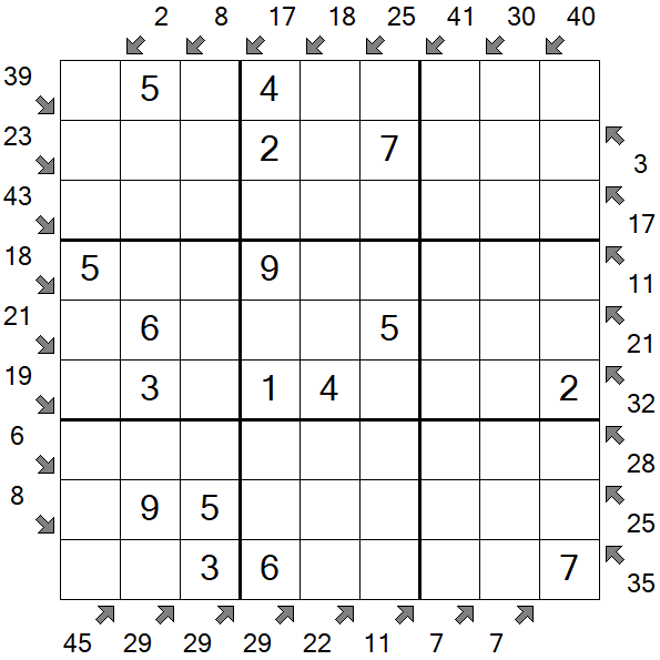 Little Killer Sudoku - Einfach
