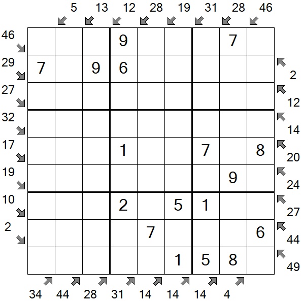 Little Killer Sudoku - Einfach