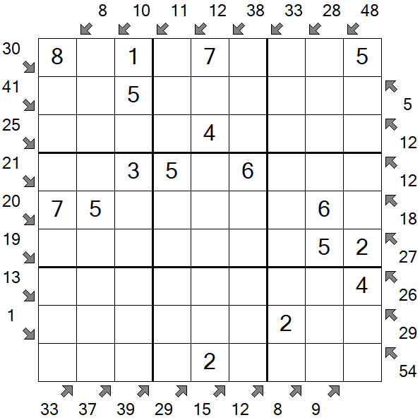 Little Killer Sudoku - Einfach