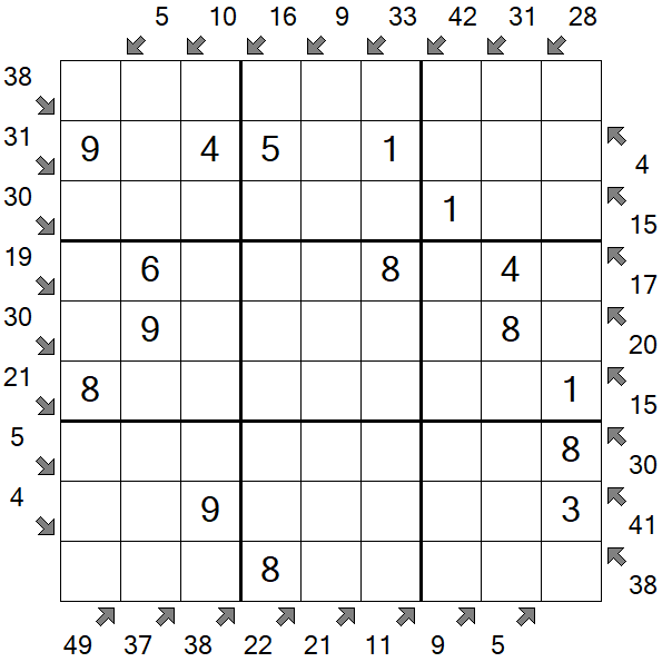Little Killer Sudoku - Einfach