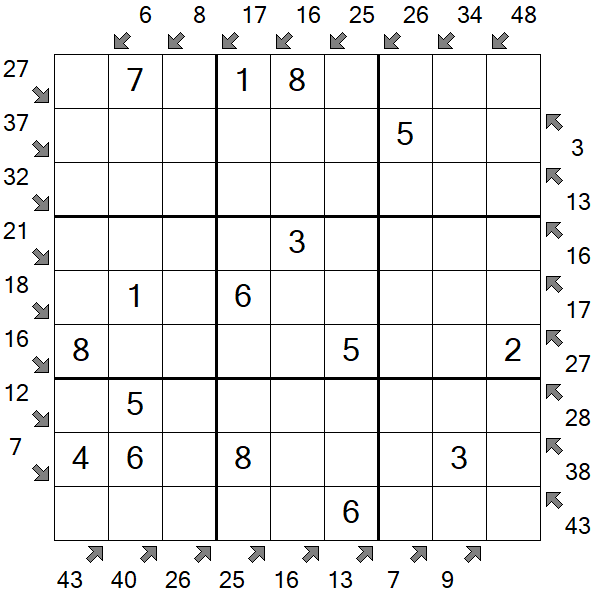 Little Killer Sudoku - Einfach