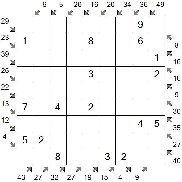 Little Killer Sudoku - Einfach